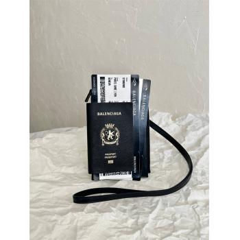 Balenciaga香港官网巴黎世家7877332 PASSPORT 手机包机票挂绳包