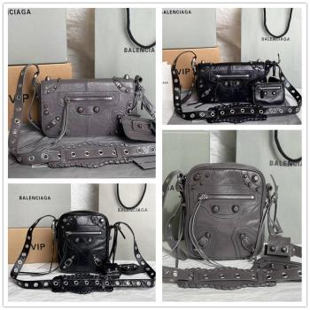 Balenciaga巴黎世家719065 719082 LE CAGOLE 机车相机包斜挎包