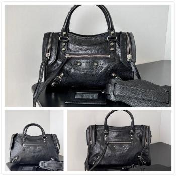 Balenciaga巴黎世家包包官网LE CITY 羊皮机车包
