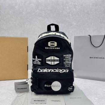 Balenciaga巴黎世家官网男士尼龙刺绣贴背包/双肩包92456