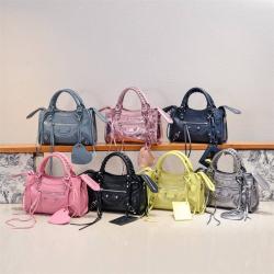 Balenciaga香港官网巴黎世家8063952 LE CITY 迷你新款机车包