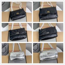Balenciaga巴黎世家女包官网7659662/7659452 MONACO小号/中号链条包
