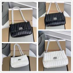 Balenciaga巴黎世家官网女包7659662/7659452 MONACO小号/中号绗缝链条包