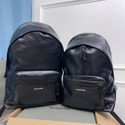 Balenciaga中国官网巴黎世家5032211裂纹羊皮EXPLORER男士双肩包
