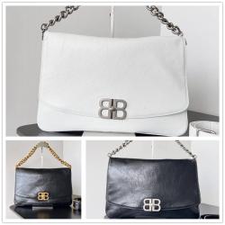 Balenciaga巴黎世家中文官网7484882 BB SOFT大号翻盖包