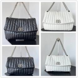 Balenciaga巴黎世家7659452/7659332 MONACO 中号/大号绗缝链条包