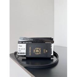 Balenciaga中文官网巴黎世家7877332 PASSPORT 手机包挂绳小包