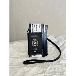 Balenciaga香港官网巴黎世家7877332 PASSPORT 手机包机票挂绳包