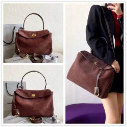 Balenciaga巴黎世家7897792/7897722 RODEO 小号/中号麂皮凯莉包