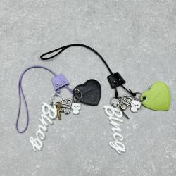 Balenciaga巴黎世家7956502 LE CITY爱心形状吊坠包饰挂件92207