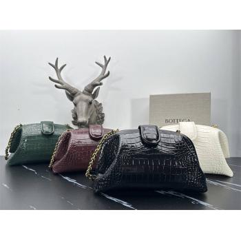 bottega veneta BV葆蝶家785807 Lauren 1980手拿包鳄鱼纹链条包6021