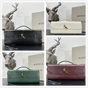 bottega veneta BV葆蝶家官网741511鳄鱼纹Andiamo手拿包3078