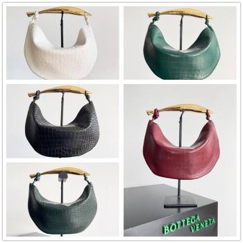 bottega veneta BV葆蝶家中国官网754657大号鳄鱼纹Sardine沙丁鱼手提包