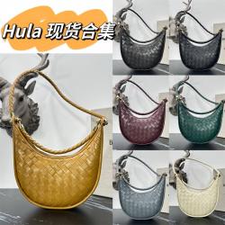 bottega veneta BV官网女包葆蝶家Hula Hoop编织半月包单肩包6038