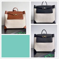 bottega veneta BV葆蝶家中国官网789039 Andiamo 帆布拼皮单肩包