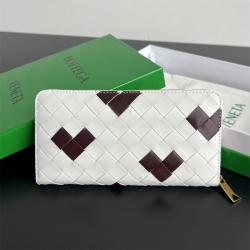 bottega veneta BV葆蝶家593217情人节限定Intrecciato编织环绕式拉链钱包