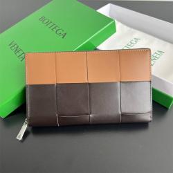 bottega veneta BV葆蝶家649607/748054拼色Cassette环绕式拉链钱包