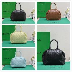 bottega veneta BV葆蝶家764535小号Intrecciato编织皮革保龄球包7460
