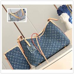 lv包包官方网站M46855/M13289 牛仔布CARRYALL 中号手袋