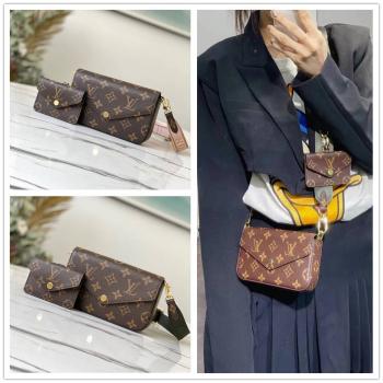 LV女包官网M80091 FÉLICIE STRAP & GO 三合一手袋