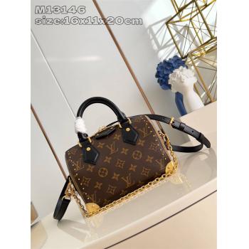 LV官网女包M13146 SPEEDY TRUNK 20 手袋枕头包