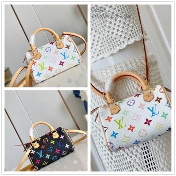 LV M92645 Mini speedy HL nano中古三彩枕头包