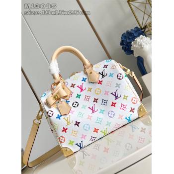 M13085 LV x TM Speedy Bandoulière 25 三彩枕头包