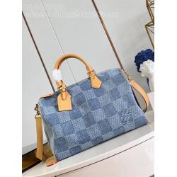 LV包包N40701 SPEEDY BANDOULIÈRE 40 牛仔布枕头包