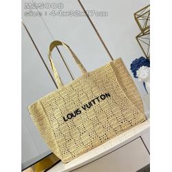 LV男包M25008 SHOPPER 中号编织购物袋托特包