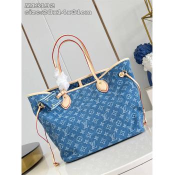 LV包包M13192 NEVERFULL 中号手袋（牛仔布购物袋）