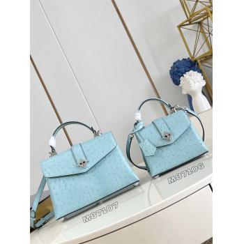 LV M87106/M87107 Rose des Vents 迷你/小号手袋（鸵鸟纹）