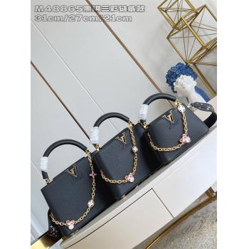 M13878 LV x TM CAPUCINES 手袋（三彩链条款）48865