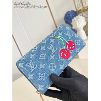 M23161 LV x TM Zippy 拉链钱夹（牛仔布村上隆合作款）