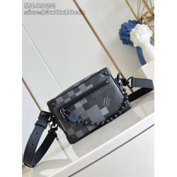 LV官网男包M14922 MINI SOFT TRUNK 链条包盒子包