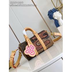 LV官网男包M15428 KEEPALL BANDOULIÈRE 25 手袋枕头包