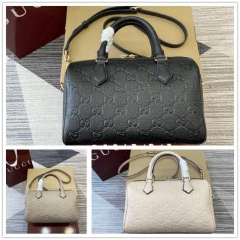 gucci香港古驰官网 815255 GG Emblem系列小号手提包枕头包