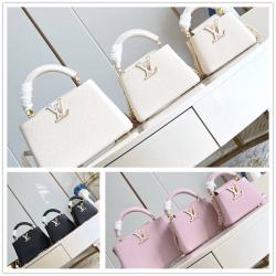 LV女包M25611 CAPUCINES NANO 手袋（蜥蜴珍珠链条款）48865