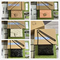 gucci哪个国家最便宜古驰 474575 GG Marmont系列绗缝迷你链条包（新品）