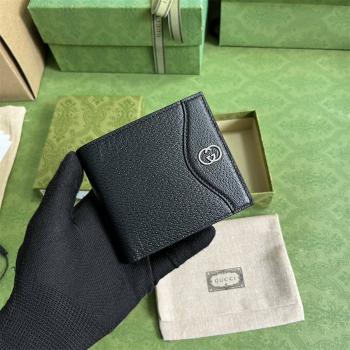 gucci官网旗舰店古驰 734998 互扣式双G两折钱包