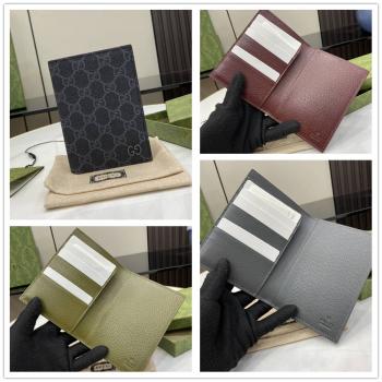 gucci哪里买最便宜古驰 795229 饰深绿色内饰GG护照夹