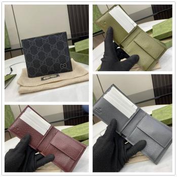 gucci中国官网古驰 768244 灰色内饰GG零钱包双折钱包