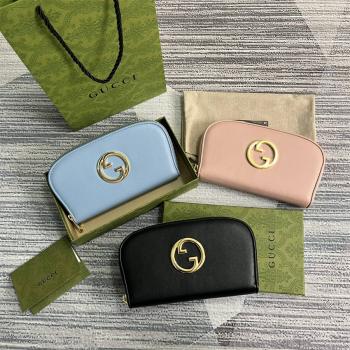 gucci中国官网首页古驰 725216 GG Blondie全拉链钱包