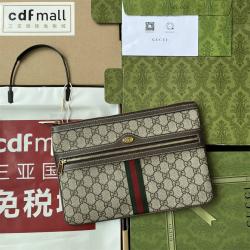 古驰手包GUCCI 517551 Ophidia系列高级帆布手拿包