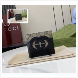 古驰gucci中文官网 701420 饰镂空互扣式双G钱包