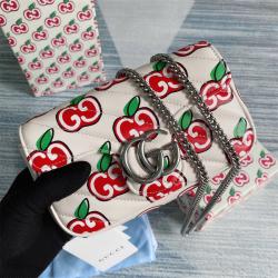 GUCCI古驰中文官网476433 GG Marmont系列超迷你链条包（樱桃七夕款）