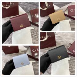 gucci香港官网古驰 456126 GG Marmont系列双色小号钱包