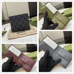 gucci中国官网古驰 768244 灰色内饰GG零钱包双折钱包
