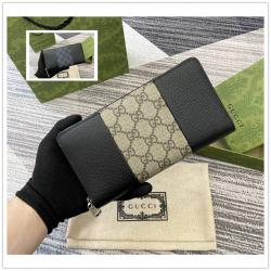 gucci编号查询网站古驰 821803 GG Supreme 长款拉链钱包