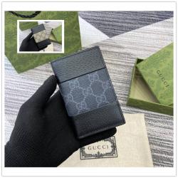 gucci英国官网古驰 806151 GG Supreme双折卡包