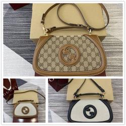 gucci批发古驰女包 815714 Blondie系列中号手提包（帆布）